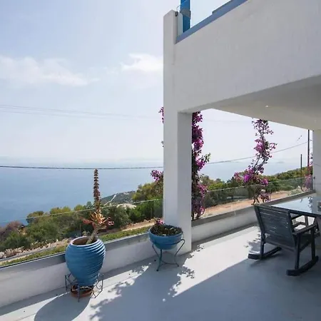 White-blue Luxury 1 Villa Pefkali