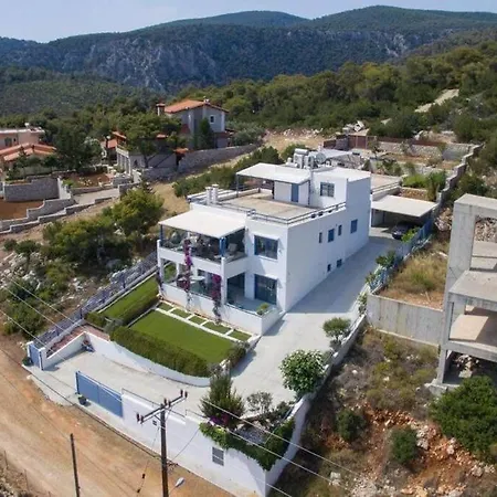 White-blue Luxury 1 Villa