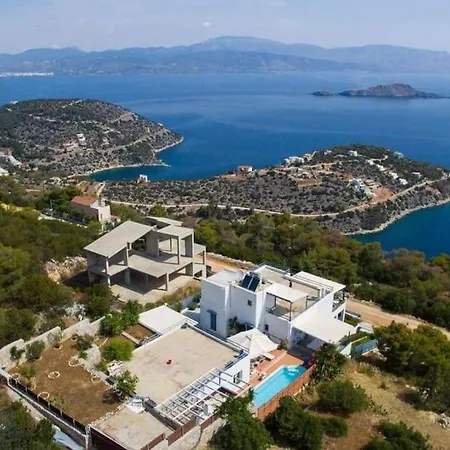 Villa White-blue Luxury 1 Pefkali