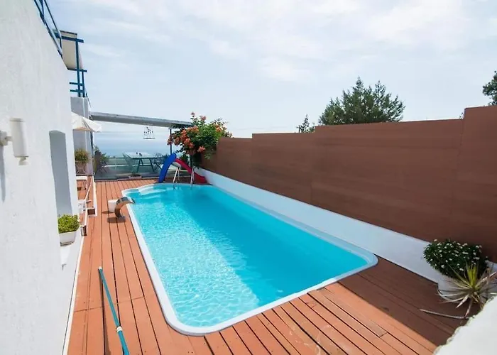 Villa White-blue Luxury 1 Pefkali