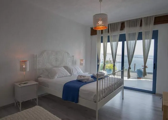 White-blue Luxury 1 Villa Pefkali